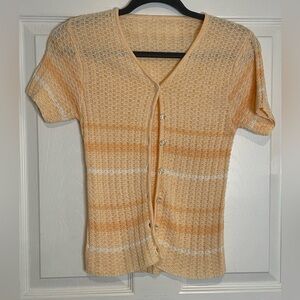 VINTAGE - KNIT BUTTON UP TOP